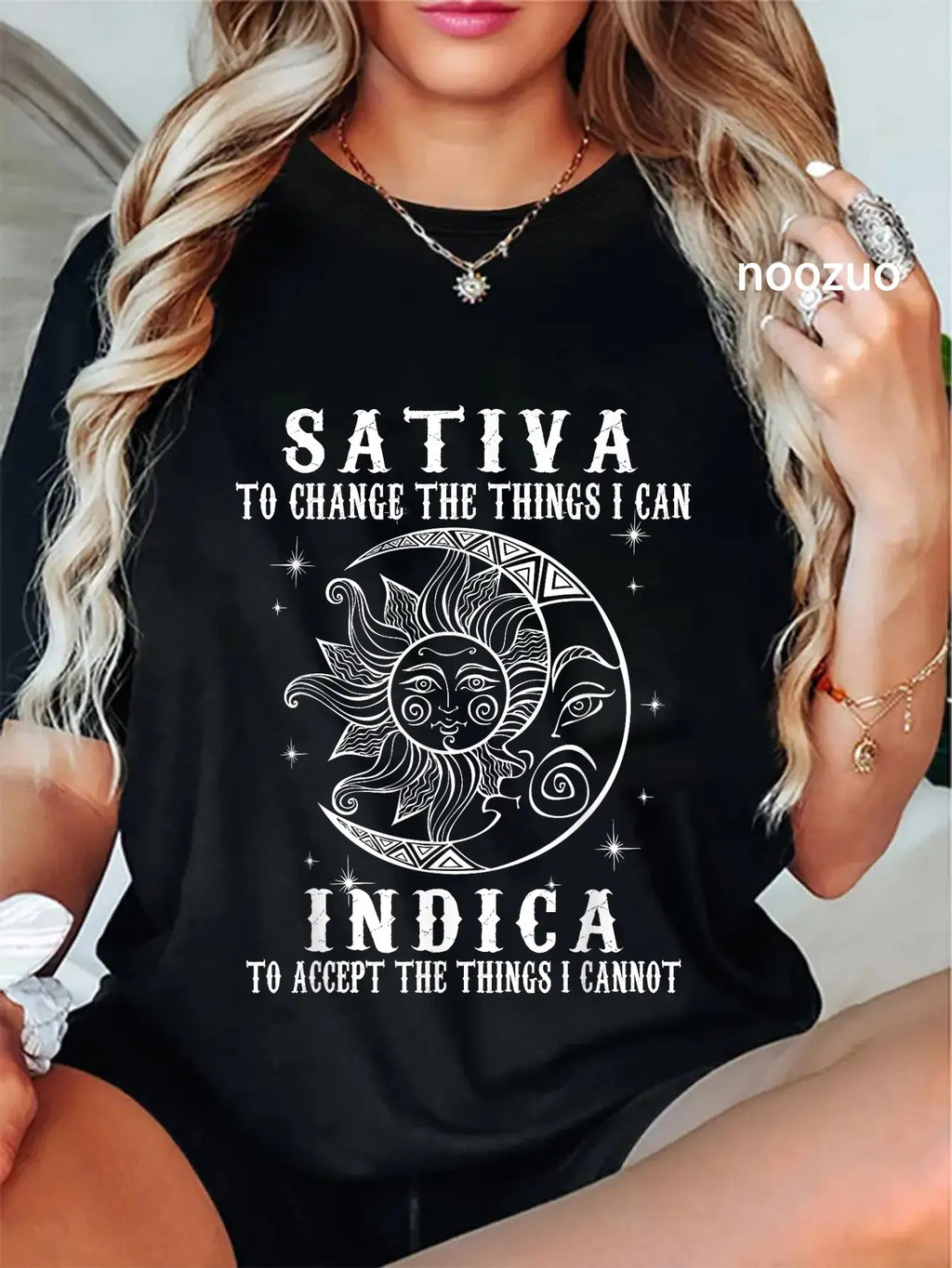 100% Cotton Sativa/Indica Slogan Tee | Unisex Fit